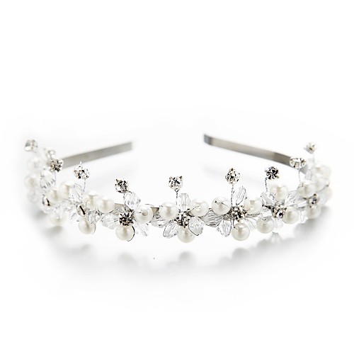 

Crystal / Imitation Pearl / Rhinestone Headbands with Rhinestone / Crystal 1pc Wedding / Special Occasion Headpiece