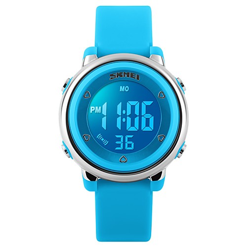 

SKMEI Women's Ladies Sport Watch Wrist Watch Quartz Silicone Black / White / Blue 50 m Water Resistant / Waterproof Calendar / date / day Chronograph Digital Luxury Casual Fashion - Fuchsia Green Blue