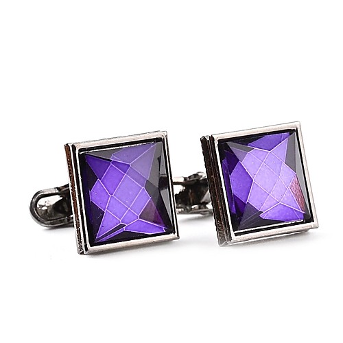 

Cufflinks Formal Classic Fashion Crystal Brooch Jewelry White Purple For Daily Formal