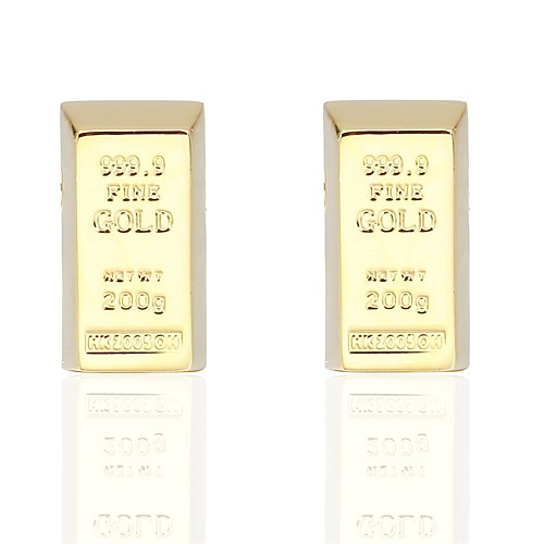 

Cufflinks Basic Brooch Jewelry Golden For Birthday Engagement