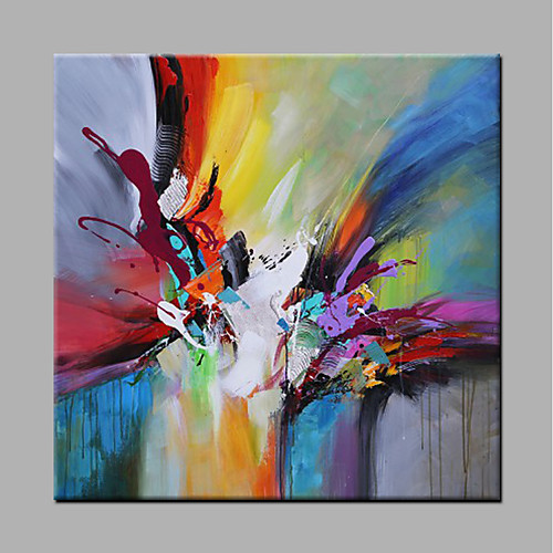 

Oil Painting Hand Painted - Abstract Modern Rolled Canvas