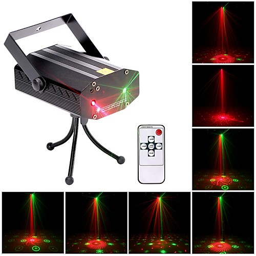 

U'King Disco Lights Party Light Laser Stage Light DMX 512 / Master-Slave / Sound-Activated Outdoor / Party / Stage Professional Red Green for Dance Party Wedding DJ Disco Show Lighting