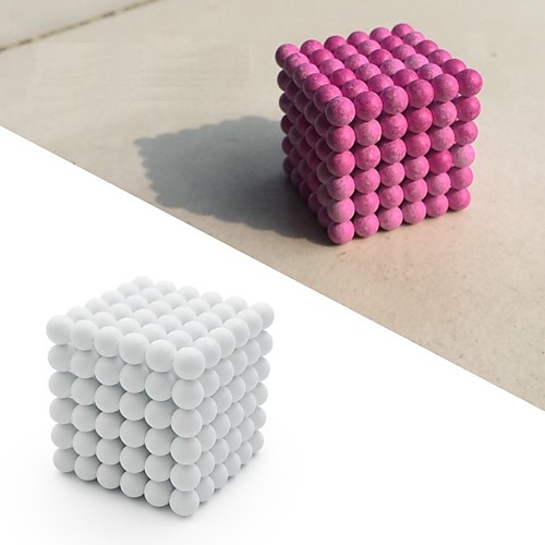

125 pcs Magnet Toy Magnetic Balls Building Blocks Super Strong Rare-Earth Magnets Neodymium Magnet Puzzle Cube 3D Glossy Colors changing Color Changing Sports Adults' Boys' Girls' Toy Gift
