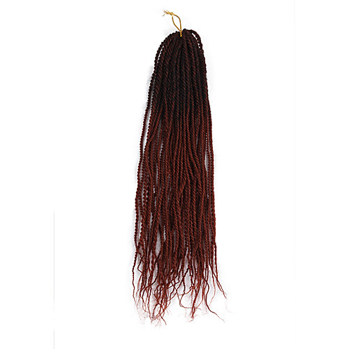 

Twist Braids Senegalese Twist Box Braids Ombre Synthetic Hair Medium Length Braiding Hair 20 Roots / Pack 1pc / pack
