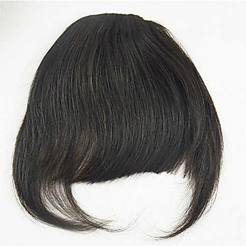 

Black Medium Brown Bangs Fringe Thick 0.25kg Remy Hair Piece Hair Extension Thick