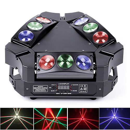 

U'King Disco Lights Party Light LED Stage Light / Spot Light DMX 512 / Master-Slave / Sound-Activated 60 W For Home / Outdoor / Party RGB for Dance Party Wedding DJ Disco Show Lighting