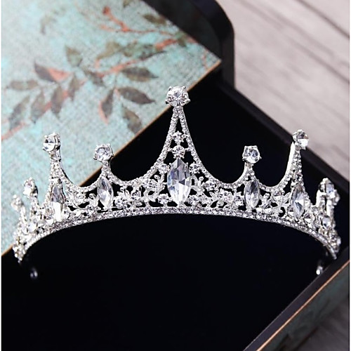 

Alloy Tiaras with Rhinestone / Crystal 1pc Wedding / Party / Evening Headpiece