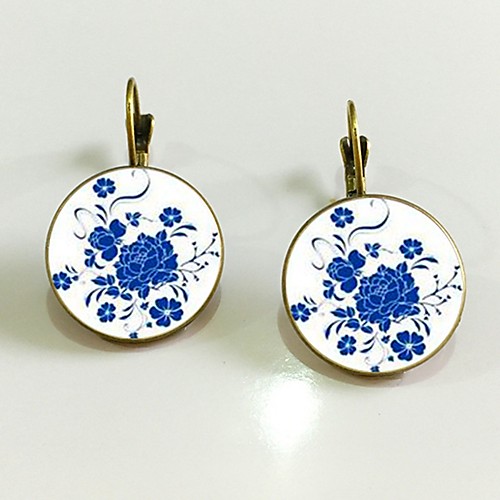 

Women's Drop Earrings Lever Back Earrings Ladies Classic Ethnic Earrings Jewelry Gold / Silver For Daily 2pcs