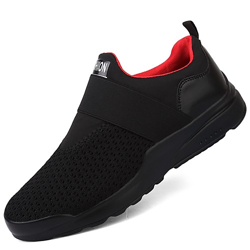 

Men's Sneakers Comfort Shoes Light Soles Casual Outdoor Knit Mesh White Black Red Fall Winter / EU40