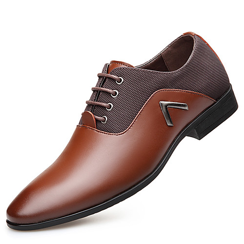 

Men's Oxfords Comfort Shoes Party & Evening Office & Career Oxford Light Brown Dark Brown Black Fall Spring / EU40