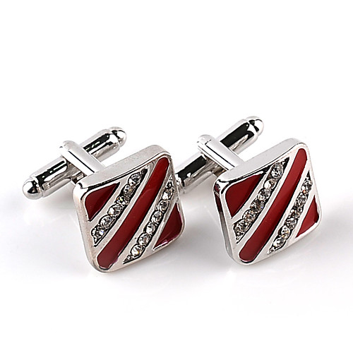 

Cufflinks Formal Classic Elegant Fashion Alloy Brooch Jewelry Black Red For Wedding Party Business / Ceremony / Wedding Evening Party