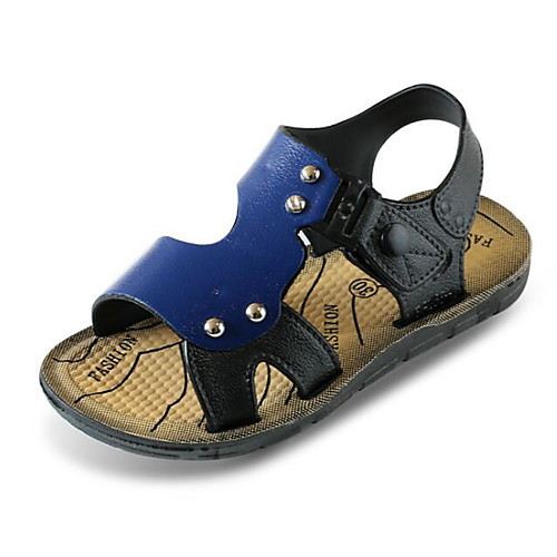 

Boys' Sandals Comfort PU Little Kids(4-7ys) Casual Blue Brown Summer