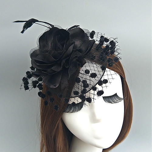 

Feather / Net Fascinators / Flowers / Hats with Feathers / Fur / Floral 1pc Wedding / Special Occasion Headpiece