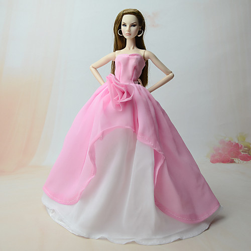 

Doll accessories Doll Clothes Doll Dress Wedding Dress Party / Evening Dresses Wedding Ball Gown Tulle Chiffon Lace For 11.5 Inch Doll Handmade Toy for Girl's Birthday Gifts Doll Not Included / Kids