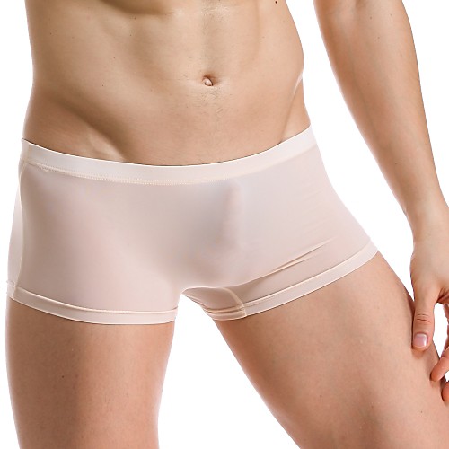 

Men's 1 Piece Modern Style Briefs Underwear Solid Colored Light Blue White Black M L XL