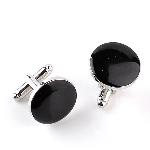 

Cufflinks Formal Classic Fashion Elegant Alloy Brooch Jewelry Black White For Wedding Party Business / Ceremony / Wedding Evening Party