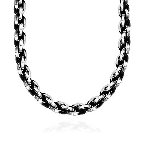

Men's Collar Necklace Geometrical Fashion Stainless Steel Steel Stainless Silver Necklace Jewelry One-piece Suit For Gift Daily