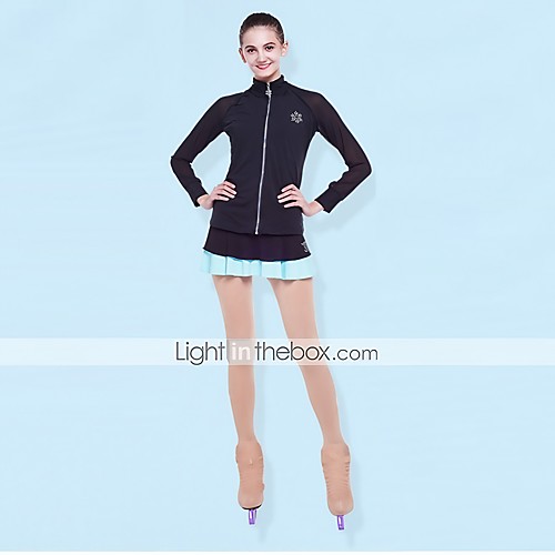 

Over The Boot Figure Skating Tights Women's Girls' Ice Skating Leggings Khaki Spandex High Elasticity Competition Skating Wear Solid Colored Figure Skating