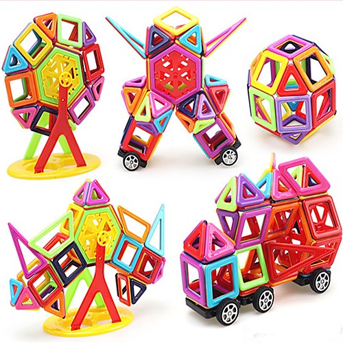 

Magnetic Blocks Magnetic Tiles Building Blocks Building Bricks Classic Theme Car Transformable Building Toys Boys' Girls' Toy Gift / Kid's