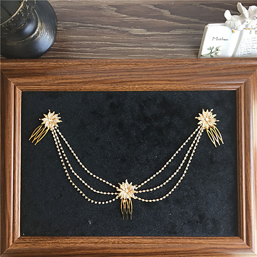 

Rhinestone / Alloy with Rhinestone 1pc Wedding / Party / Evening Headpiece