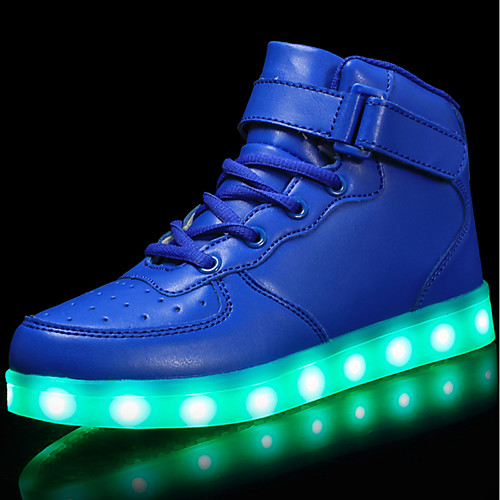 

Boys' LED / Comfort / LED Shoes Customized Materials / Leatherette Sneakers / Flats / Fashion Sneakers Little Kids(4-7ys) / Big Kids(7years ) Casual / Outdoor Lace-up / Hook & Loop / LED White / TR