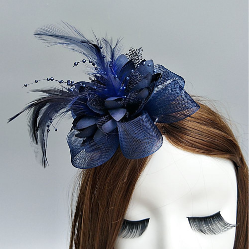 

Feather / Net Fascinators / Flowers / Hats with Feathers / Fur / Floral 1pc Wedding / Special Occasion / Horse Race Headpiece