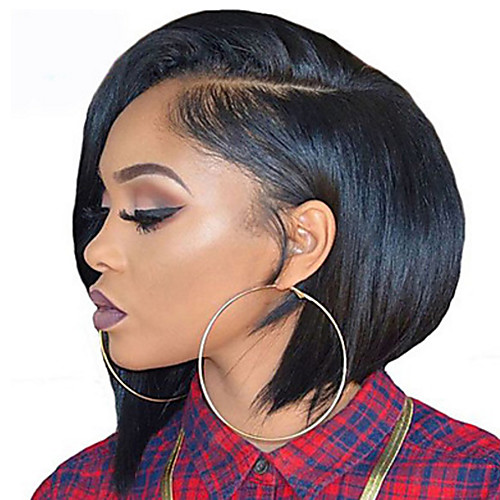 

Synthetic Wig Straight Straight Bob Wig Short Natural Black Synthetic Hair Women's African American Wig Black