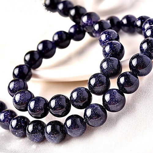 

DIY Jewelry 46 pcs Beads Crystal Blue Round Bead 0.8 cm DIY Necklace Bracelet