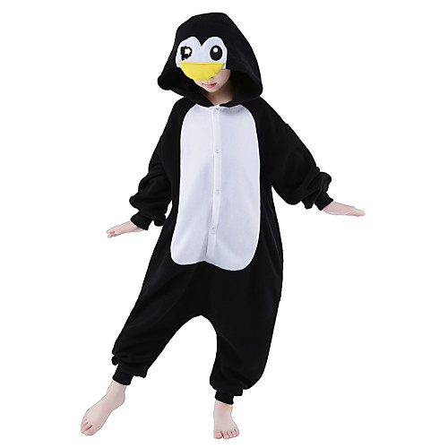 

Kid's Kigurumi Pajamas Penguin Onesie Pajamas Polar Fleece Black Cosplay For Boys and Girls Animal Sleepwear Cartoon Festival / Holiday Costumes