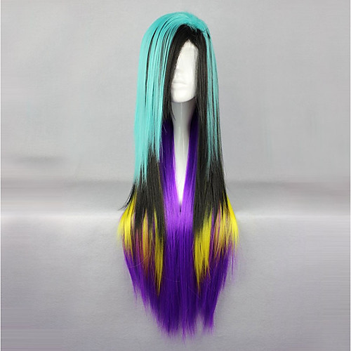 

Cosplay Wigs Men's Women's 32 inch Heat Resistant Fiber Purple Anime / Princess Lolita