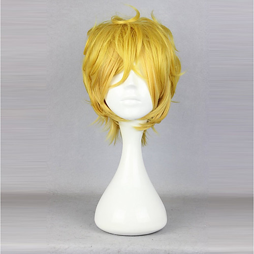 

Yogi Cosplay Wigs Unisex 14 inch Heat Resistant Fiber Blonde Yellow Anime