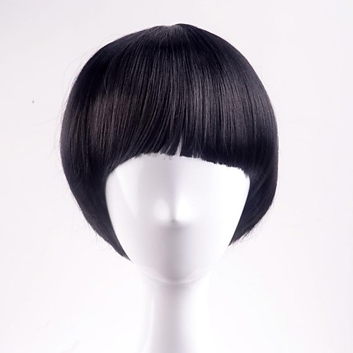 

Synthetic Wig Straight Straight Wig Short Natural Black #1B Synthetic Hair Women's Black