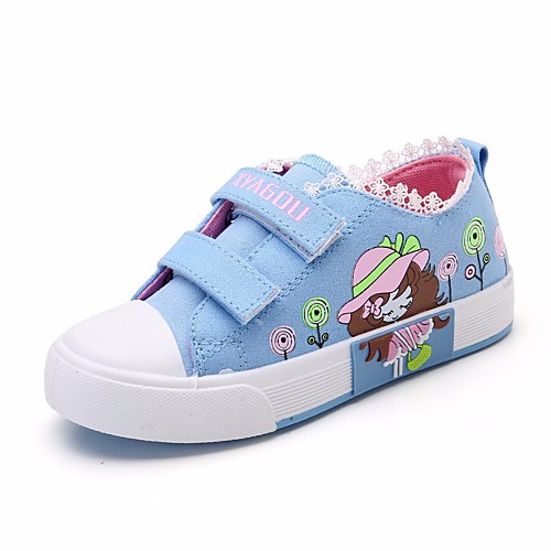 

Girls' Sneakers Comfort Canvas Little Kids(4-7ys) Big Kids(7years ) Casual Red Blue Pink Spring Fall