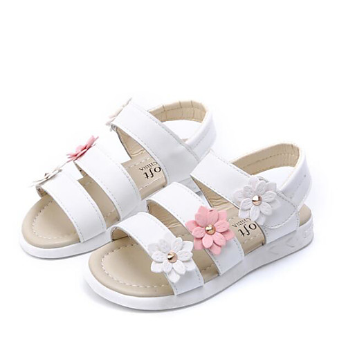 

Girls' Sandals Comfort Leatherette Little Kids(4-7ys) Big Kids(7years ) Casual White Yellow Pink Summer