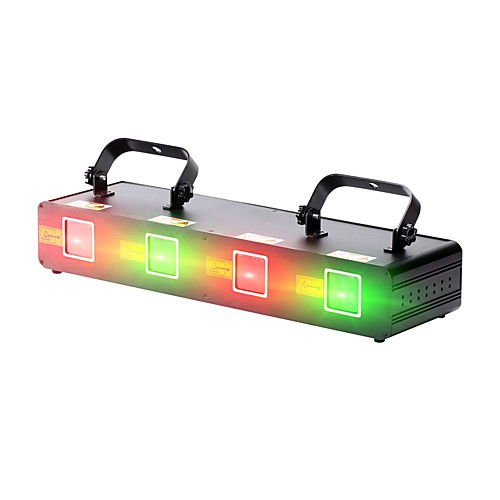 

U'King Disco Lights Party Light Laser Stage Light 9 DMX 512 / Master-Slave / Sound-Activated Party / Stage / Bar Professional / Durable Red Green for Dance Party Wedding DJ Disco Show Lighting