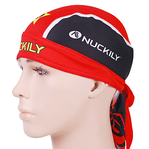 

Nuckily Skull Cap Beanie Do Rag Stripes Geometic Windproof Sunscreen UV Resistant Breathable Anatomic Design Bike / Cycling Red Polyester Winter for Men's Women's Adults' Camping / Hiking Leisure