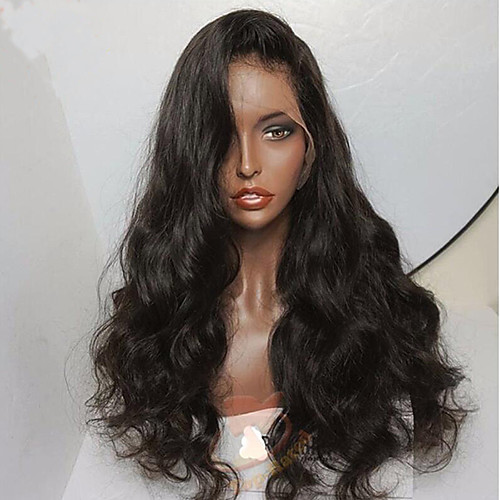 

Human Hair Glueless Lace Front Lace Front Wig style Brazilian Hair Body Wave Wig 130% Density with Baby Hair Natural Hairline Unprocessed Pre-Plucked Women's Short Medium Length Long Human Hair Lace