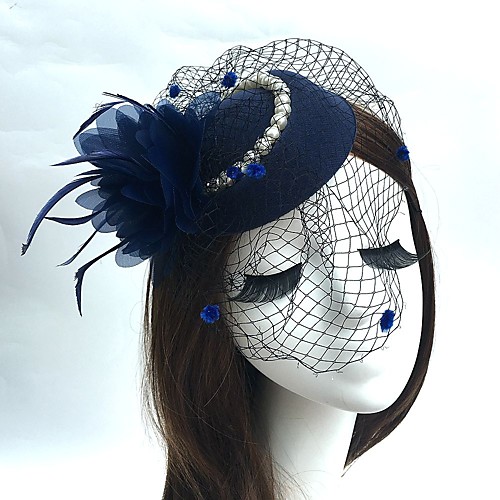 

Feather / Net Fascinators / Hats with Feathers / Fur 1pc Wedding / Special Occasion Headpiece