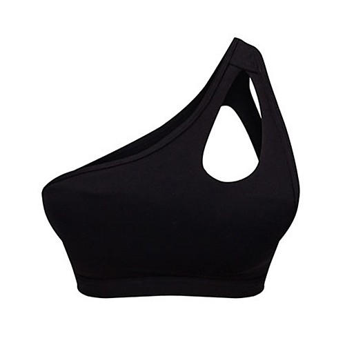 

Women's Sports Bra Top Sports Bra Cotton Yoga Quick Dry Fast Dry Stretchy Padded Light Support Black