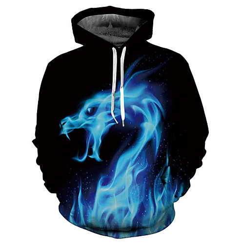 

Men's Hoodie Print / 3D Hooded Long Sleeve Blue S M L XL XXL XXXL XXXXL XXXXXL XXXXXXL / Fall