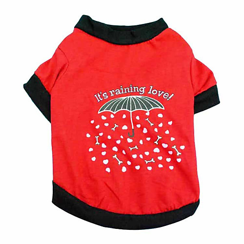 

Dog Shirt / T-Shirt Vest Puppy Clothes Heart Bone Letter & Number Leisure Casual / Sporty Cute Winter Dog Clothes Puppy Clothes Dog Outfits Black Fuchsia Costume for Girl and Boy Dog Padded Fabric