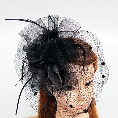 

Feather / Net Fascinators / Flowers / Hats with Feathers / Fur 1pc Wedding / Special Occasion Headpiece