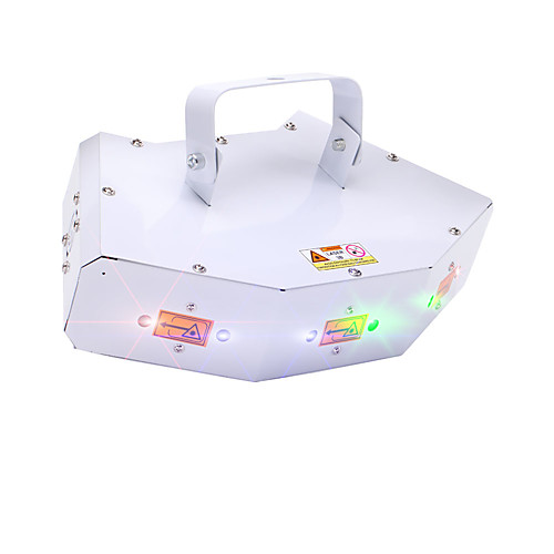 

U'King Disco Lights Party Light Laser Stage Light 8 DMX 512 / Master-Slave / Sound-Activated Party / Stage / Bar Professional / Durable Red Green for Dance Party Wedding DJ Disco Show Lighting