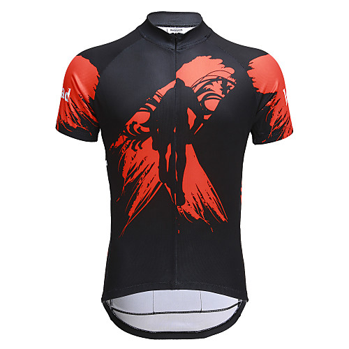 

Jaggad Men's Short Sleeve Cycling Jersey Polyester Coolmax Bike Jersey Top Mountain Bike MTB Road Bike Cycling Breathable Quick Dry Sports Clothing Apparel