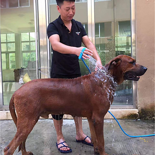 

Cleaning Cat Dog Cleaning Shower & Bath Accessories Plastics Silicon Rubber ABS Brush Baths Waterproof Massage Travel Pet Grooming Supplies Blue