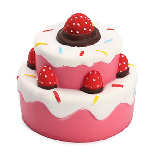 

LT.Squishies Squeeze Toy / Sensory Toy Food&Drink Strawberry Cake Animal Stress and Anxiety Relief Office Desk Toys Novelty Squishy Decompression Toys for Unisex Boys' Girls'