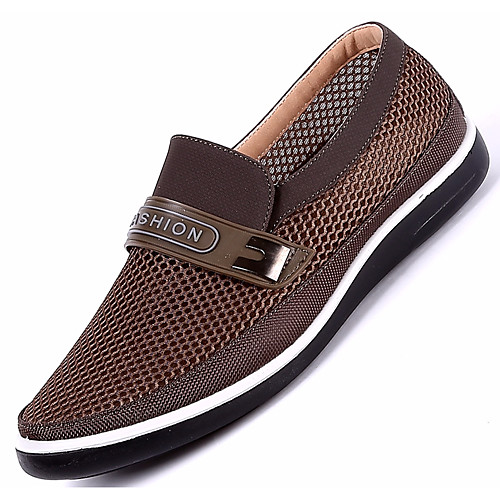 

Men's Sandals Comfort Shoes Casual Mesh Beige Gray Coffee Fall Summer / EU40