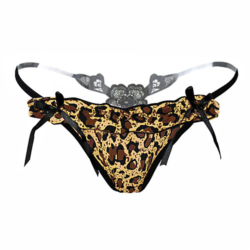 

Women's Lace / Leopard Print / Slim G-strings & Thongs Panties Leopard Light Brown One-Size