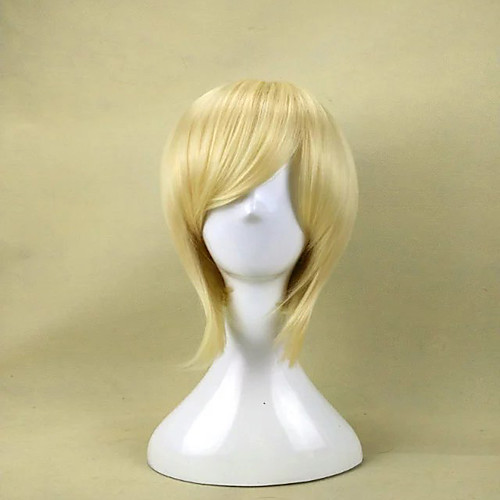 

Cosplay Costume Wig Synthetic Wig Princess Tomoyo The Prince of Tennis Straight Cosplay Layered Haircut Wig Short Brown Blonde Blue Green Purple Synthetic Hair 10 inch Women's Cosplay Synthetic