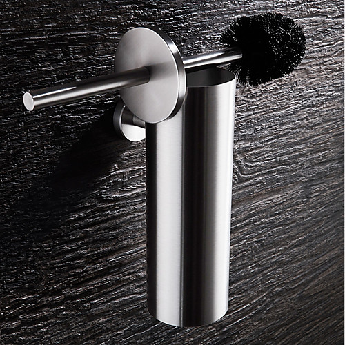 

Toilet Brush Holder Modern Contemporary Stainless Steel 1 pc - Hotel bath
